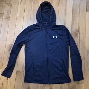 Under Armour women's size medium navy blue zip up hoodie